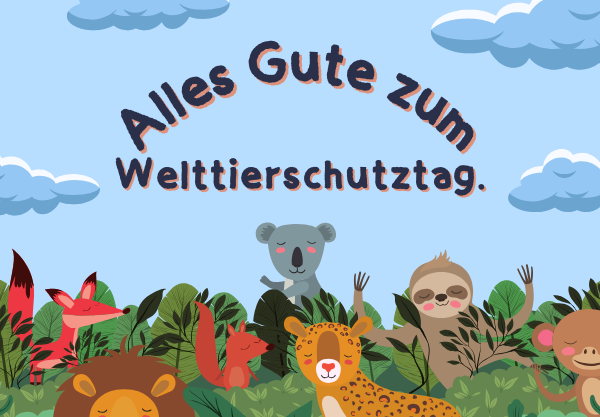 Tierschutz durch bilder: inspirierende illustrationen zum welttierschutztag 16 15 19